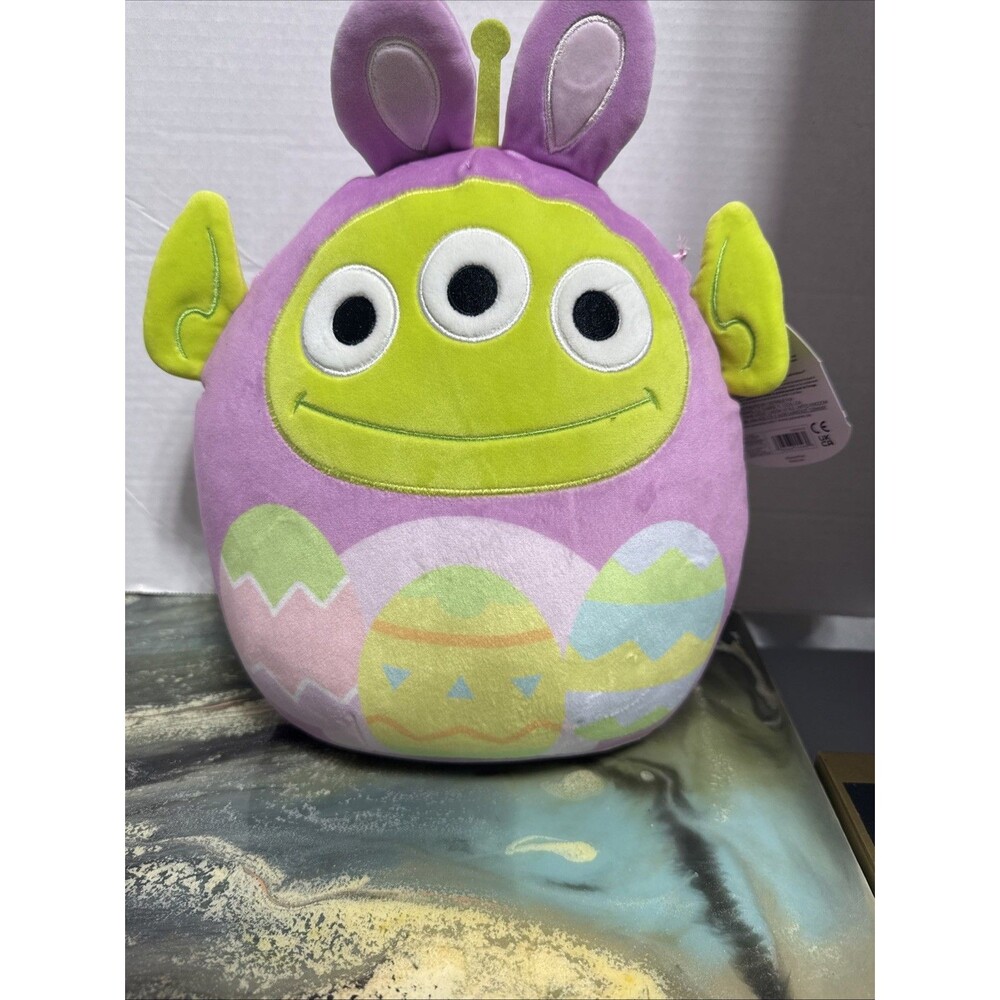 Squishmallows Easter Alien 12" Plush Disney Toy Story Bunny Ears Egg gift toy
